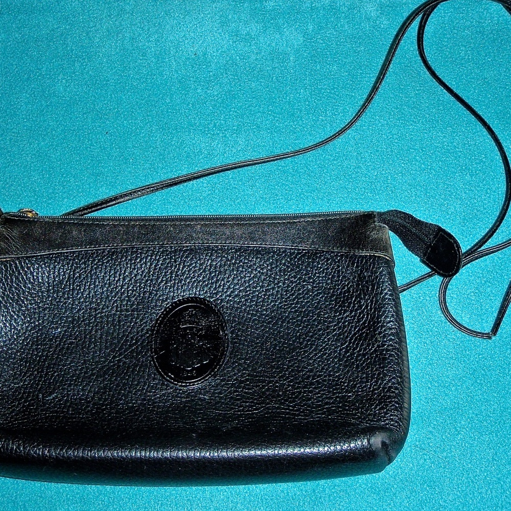 CROSS WOMEN'S BLACK LEATHER LINED SHOULDER BAG MADE IN ITALY - Picture 2 of 5